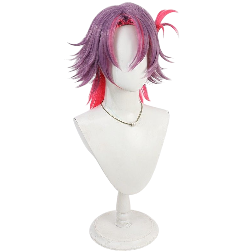 VTuber Watarai Hiyodori Cosplay Wig - Teased Top with Dual Gradient