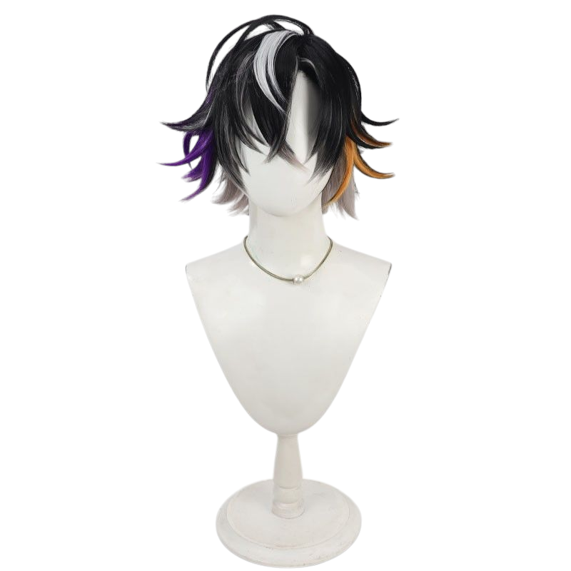 VTuber Onigaya Ten Cosplay Wig - Multi-Color Scalp for Demon Idol