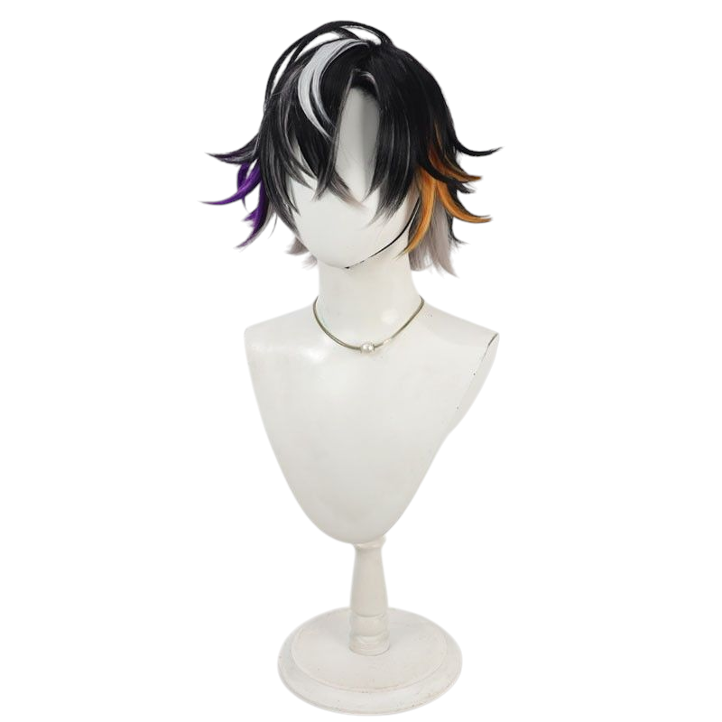 VTuber Onigaya Ten Cosplay Wig - Multi-Color Scalp for Demon Idol