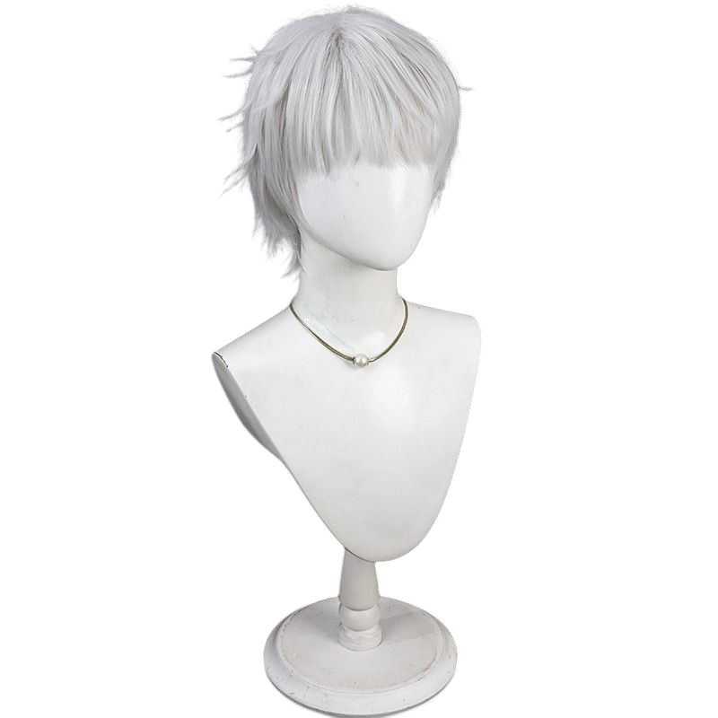 Hololive Arurandeisu Cosplay Wig - Silver Teased Top for Glam Star
