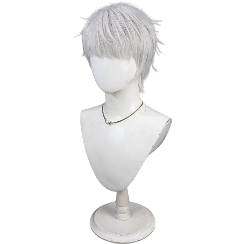Hololive Arurandeisu Cosplay Wig - Silver Teased Top for Glam Star