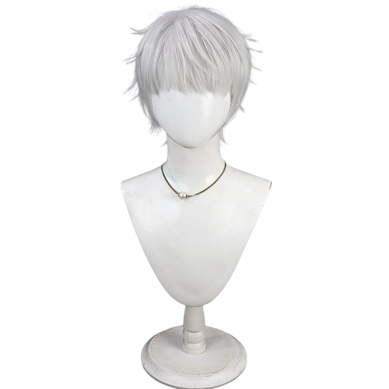 Hololive Arurandeisu Cosplay Wig - Silver Teased Top for Glam Star