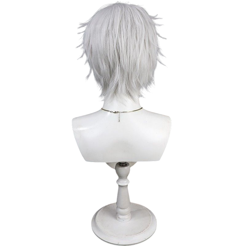 Hololive Arurandeisu Cosplay Wig - Silver Teased Top for Glam Star