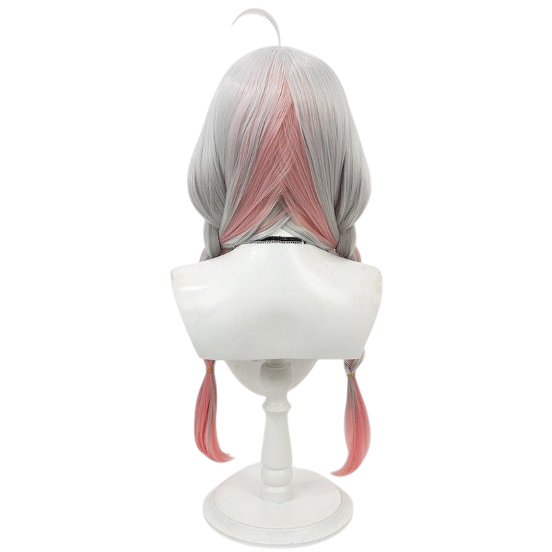 Hololive Nakiri Ayame Cosplay Wig - Integrated Twin Braids for Chef Star