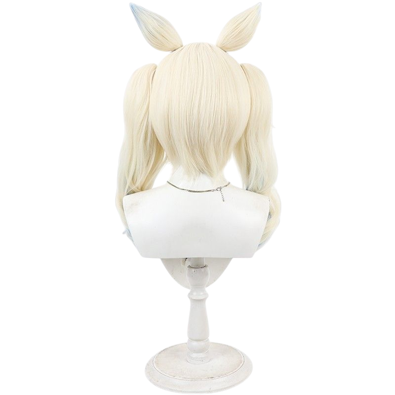Hololive EN Fuwawa Abyssgard Cosplay Wig - Split Ponytail with Ears