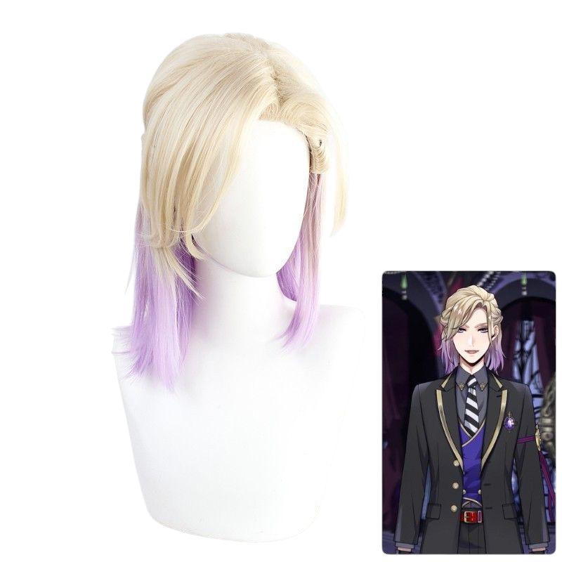 Twisted-Wonderland Vil Schoenheit Cosplay Wig - Elegant Updo for Scarabia Snow White Dorm