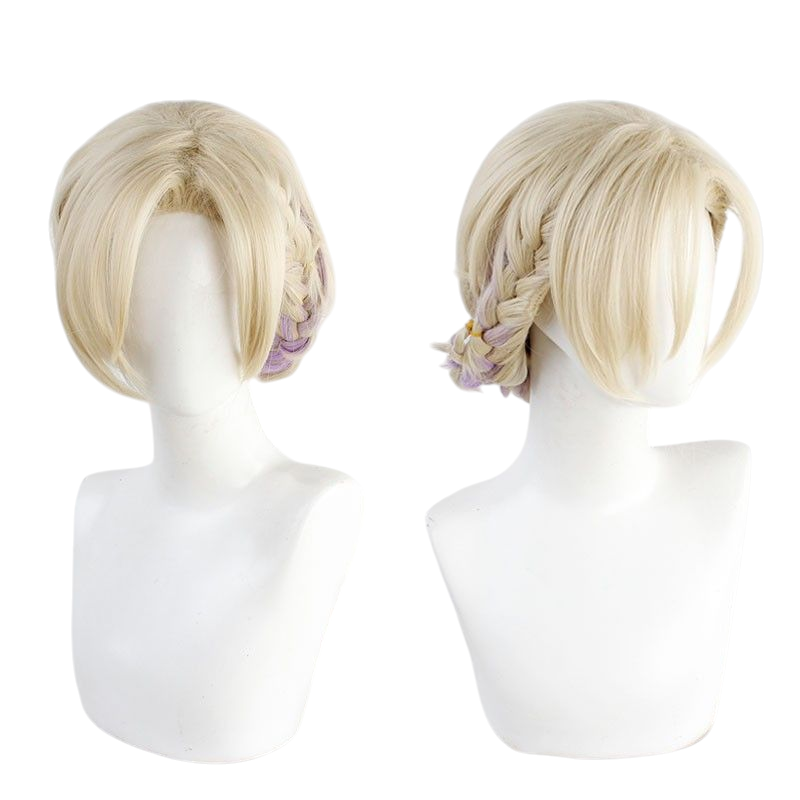 Twisted-Wonderland Vil Schoenheit Cosplay Wig - Elegant Updo for Scarabia Snow White Dorm