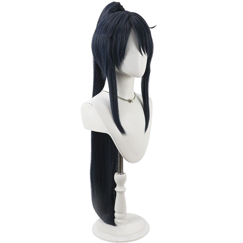 Twisted-Wonderland Night Sky Dius Cosplay Wig - Scalp Split Ponytail for Mystery