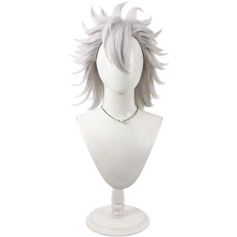 Twisted-Wonderland Jack Howl Cosplay Wig - Silver White Flipped-End Style