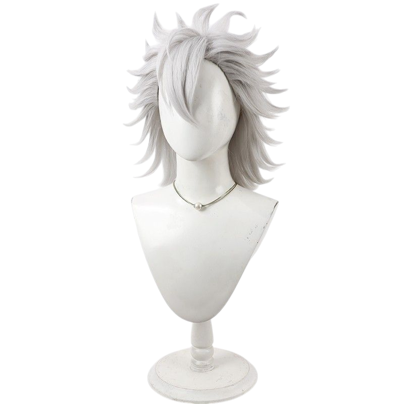 Twisted-Wonderland Jack Howl Cosplay Wig - Silver White Flipped-End Style