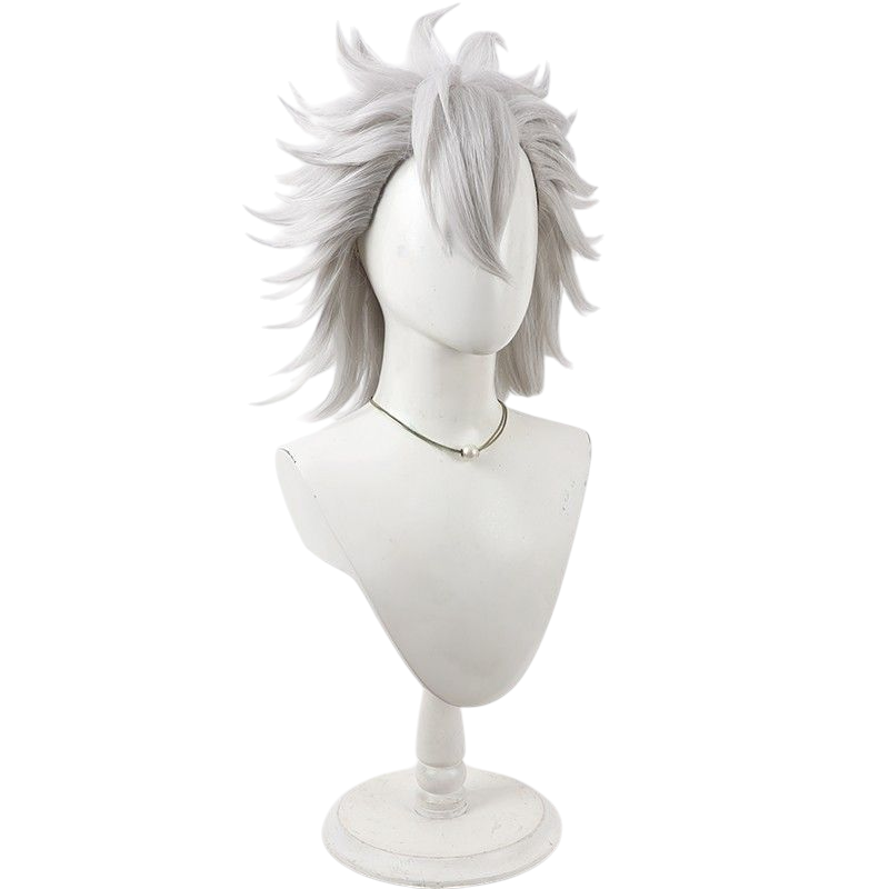 Twisted-Wonderland Jack Howl Cosplay Wig - Silver White Flipped-End Style