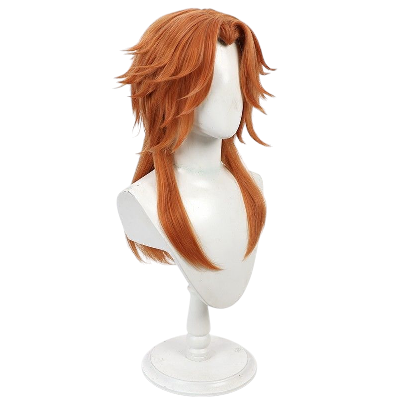 Twisted-Wonderland Fox Marionette Cosplay Wig - Carnival Orange with Ears