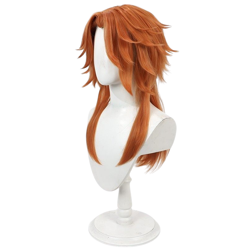 Twisted-Wonderland Fox Marionette Cosplay Wig - Carnival Orange with Ears