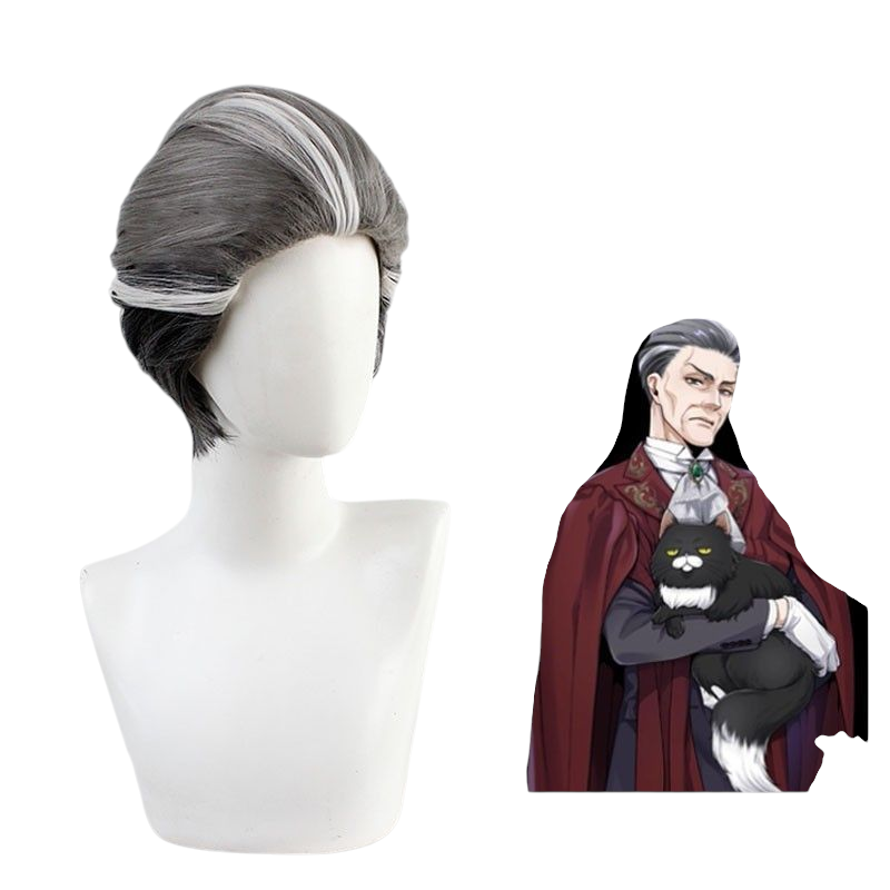 Twisted-Wonderland Mozus Trein Cosplay Wig - Office Brown for Professor