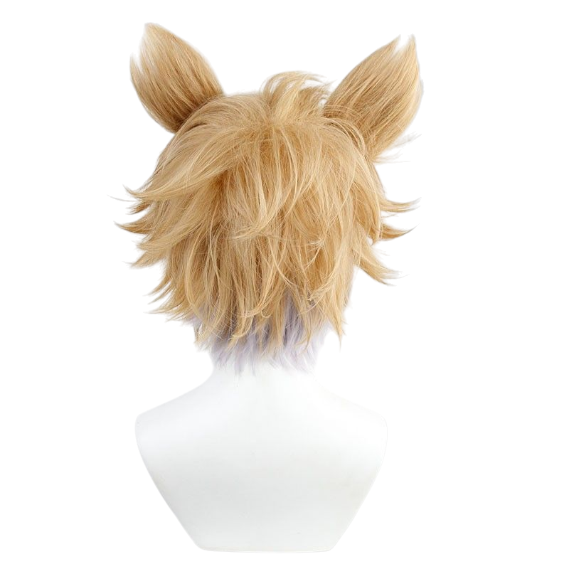 Twisted-Wonderland Ruggie Bucchi Cosplay Wig - Blonde with Dorm Rabbit Ears