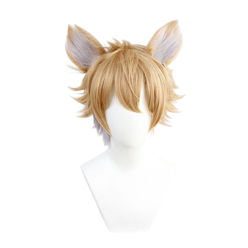 Twisted-Wonderland Ruggie Bucchi Cosplay Wig - Blonde with Dorm Rabbit Ears