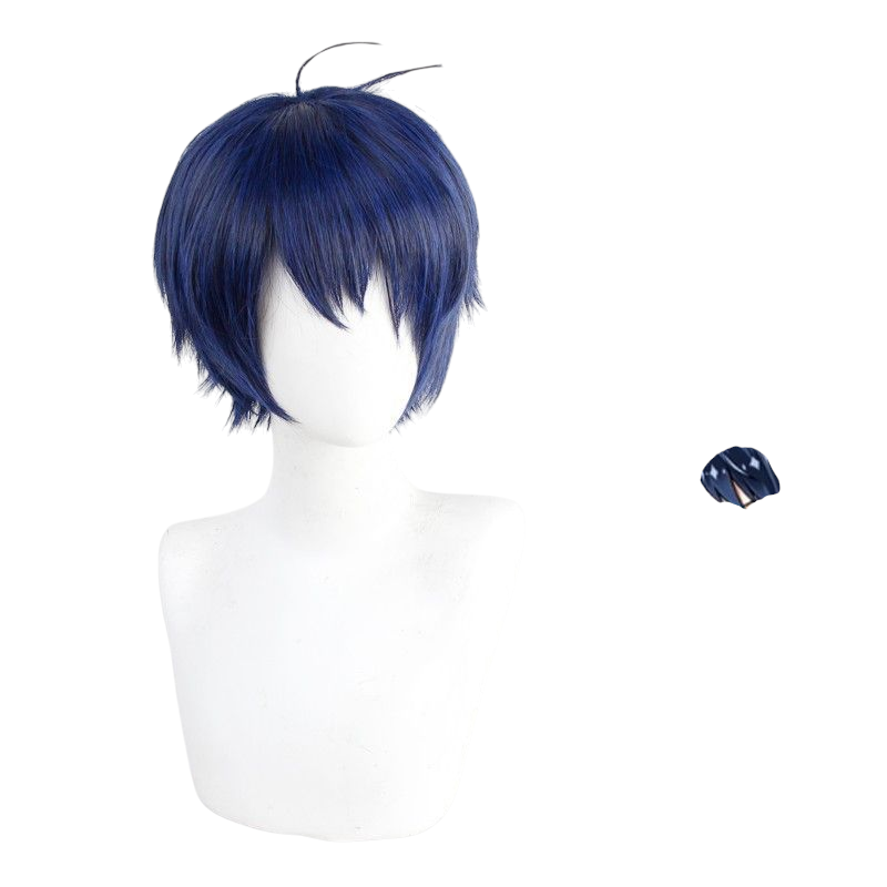 Twisted-Wonderland Deuce Spade Cosplay Wig - Heartslabyul Blue Layered Hair