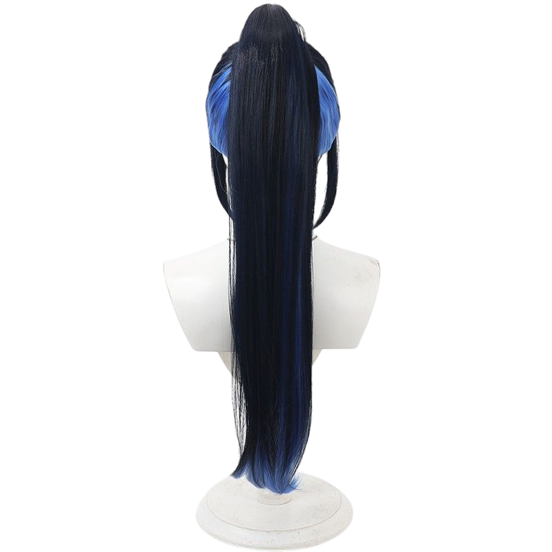 Project SEKAI Shirakami An Cosplay Wig - Black Ponytail for Vivid BAD SQUAD