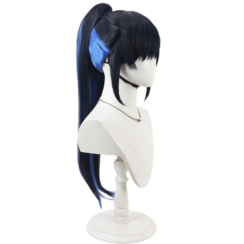 Project SEKAI Shirakami An Cosplay Wig - Black Ponytail for Vivid BAD SQUAD