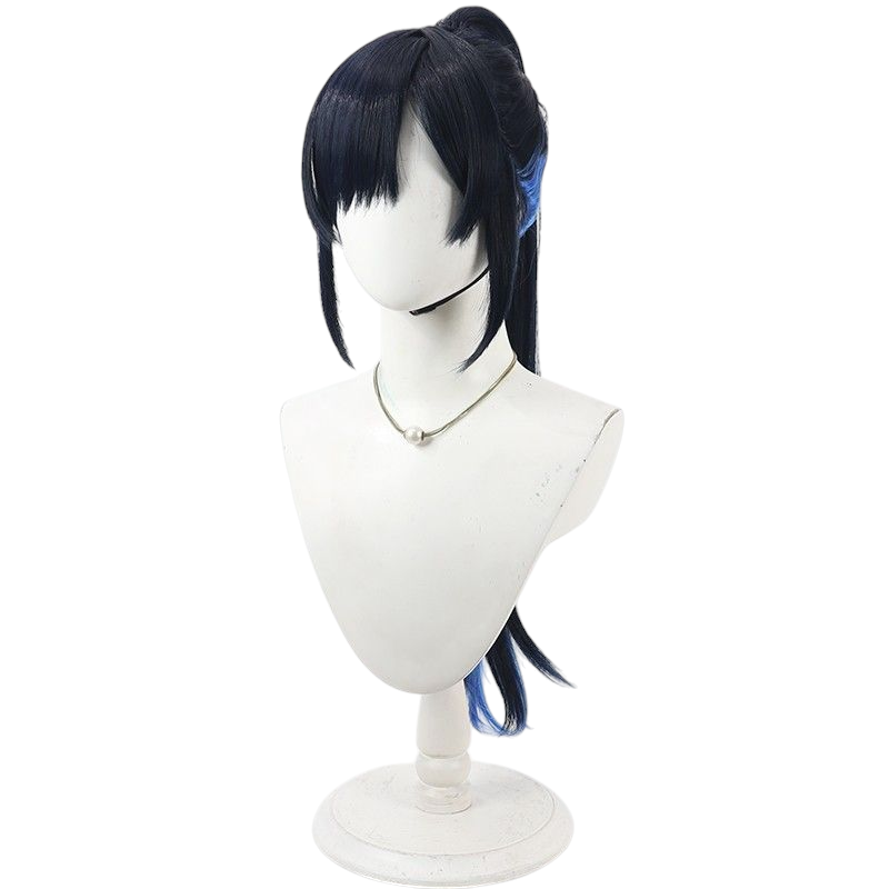 Project SEKAI Shirakami An Cosplay Wig - Black Ponytail for Vivid BAD SQUAD