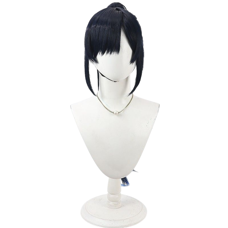 Project SEKAI Shirakami An Cosplay Wig - Black Ponytail for Vivid BAD SQUAD