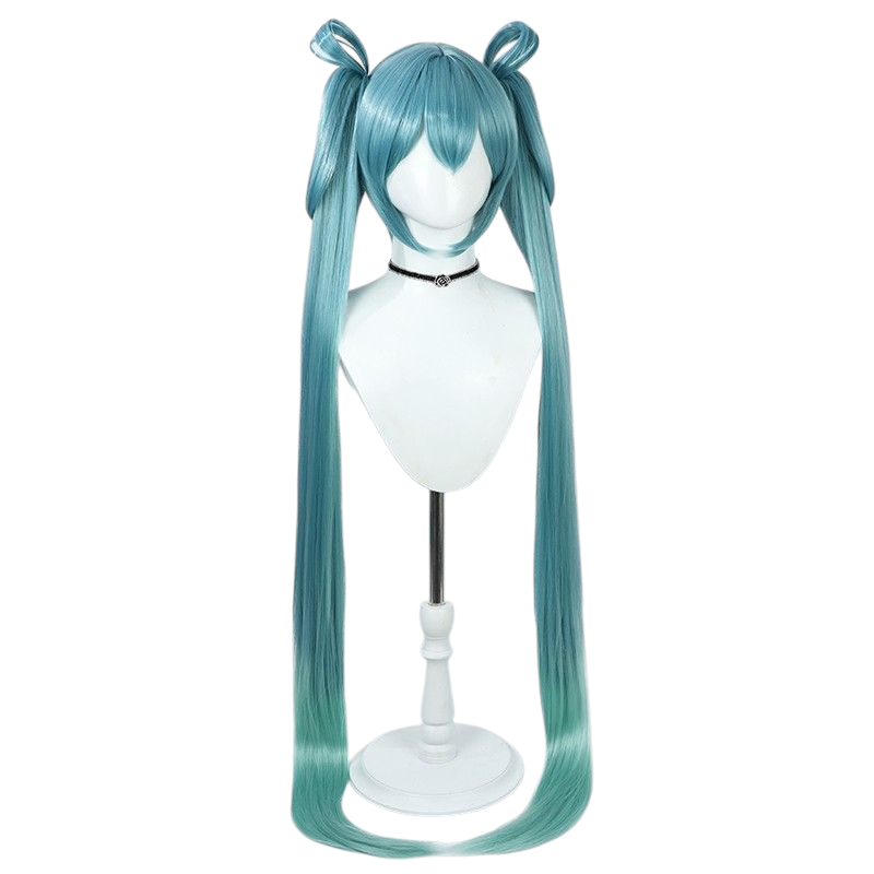 Project SEKAI Hatsune Miku Gradient Cosplay Wig - Blue-Pink Long Ponytail
