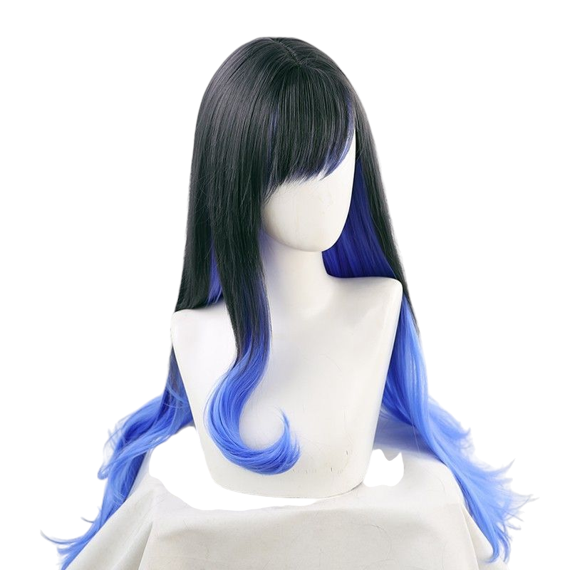 Project SEKAI Shirakami An Cosplay Wig - Black Gradient Hair for VBS