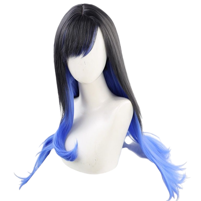 Project SEKAI Shirakami An Cosplay Wig - Black Gradient Hair for VBS