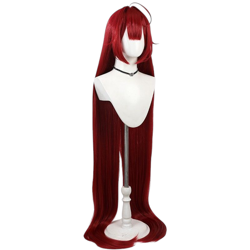 Azur Lane Hildegard Cosplay Wig - 140cm Magenta Scalp for Heavy Cruiser