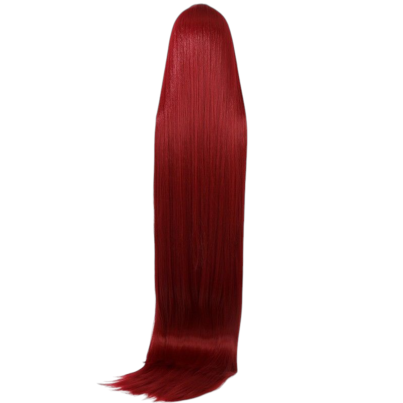 Azur Lane Hildegard Cosplay Wig - 140cm Magenta Scalp for Heavy Cruiser