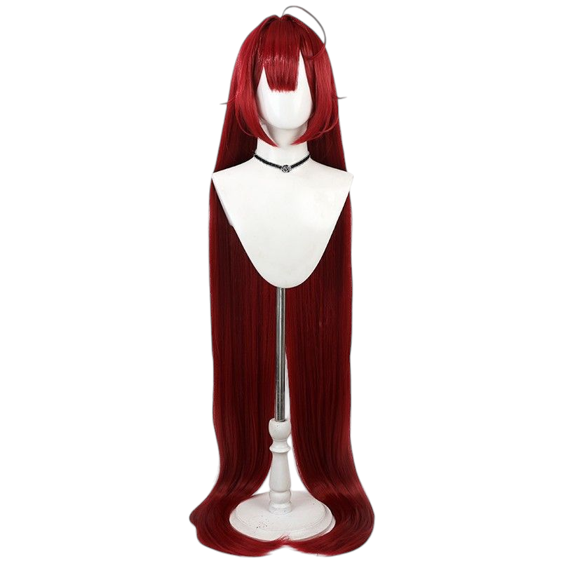 Azur Lane Hildegard Cosplay Wig - 140cm Magenta Scalp for Heavy Cruiser
