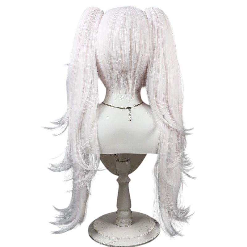 Azur Lane Laffey Cosplay Wig - Pale Pink Split Flipped Twin Tails