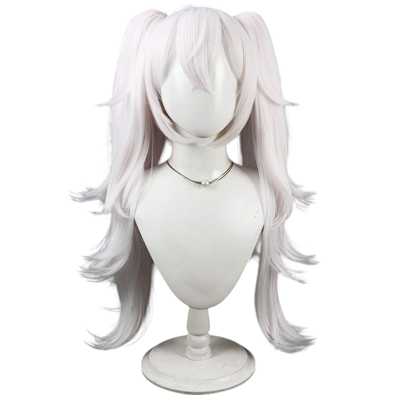 Azur Lane Laffey Cosplay Wig - Pale Pink Split Flipped Twin Tails