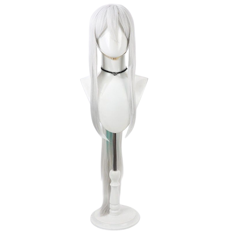 Azur Lane Keage Cosplay Wig - Silver White Split Ponytail 100cm