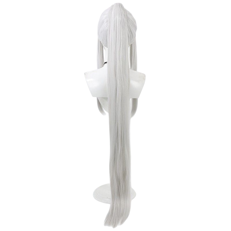 Azur Lane Keage Cosplay Wig - Silver White Split Ponytail 100cm
