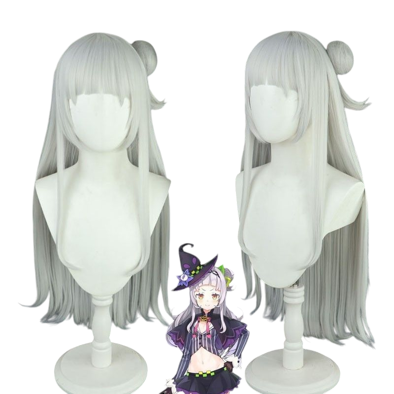 Azur Lane Hololive Collab Shion Cosplay Wig - Gray VTuber Style
