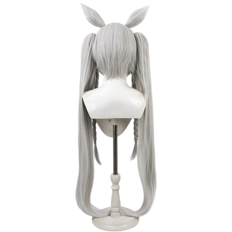 Azur Lane Asanagi SR Cosplay Wig - Silver Twin Tails for New Ship