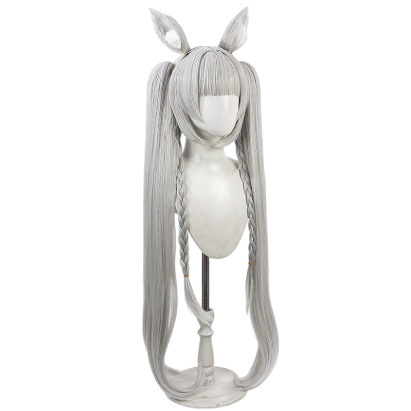 Azur Lane Asanagi SR Cosplay Wig - Silver Twin Tails for New Ship
