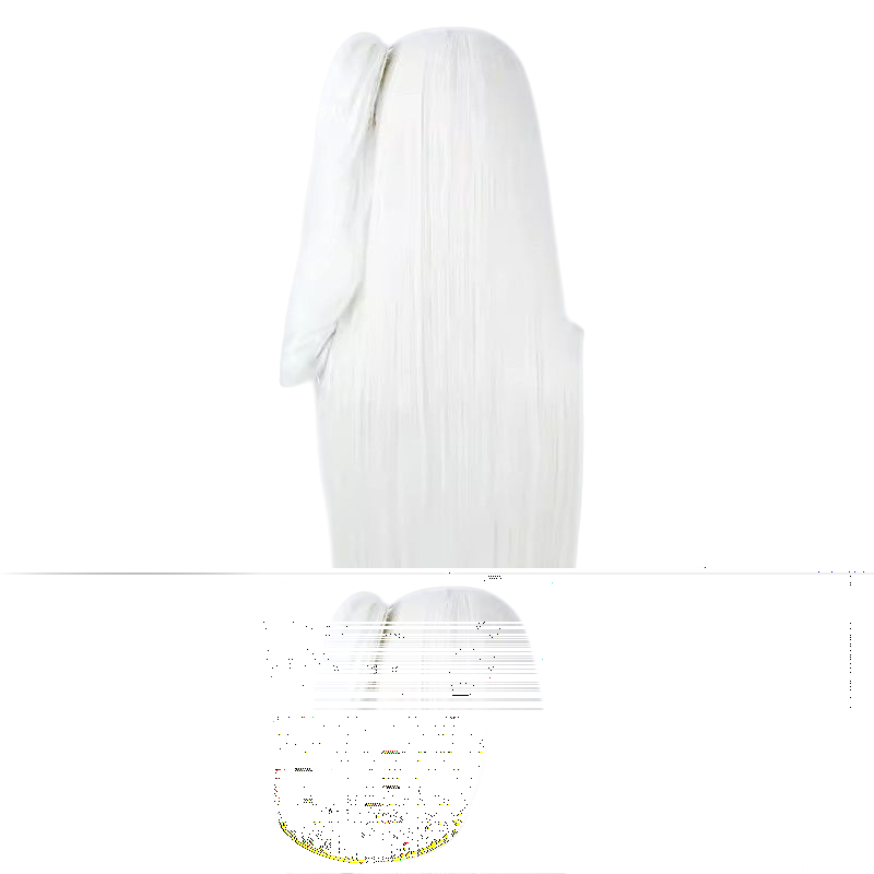 Azur Lane Tsukigami Miyako Cosplay Wig - White Long Hair for Blue Archive