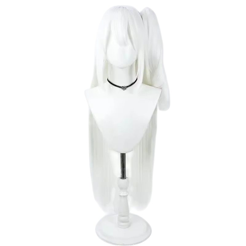 Azur Lane Tsukigami Miyako Cosplay Wig - White Long Hair for Blue Archive