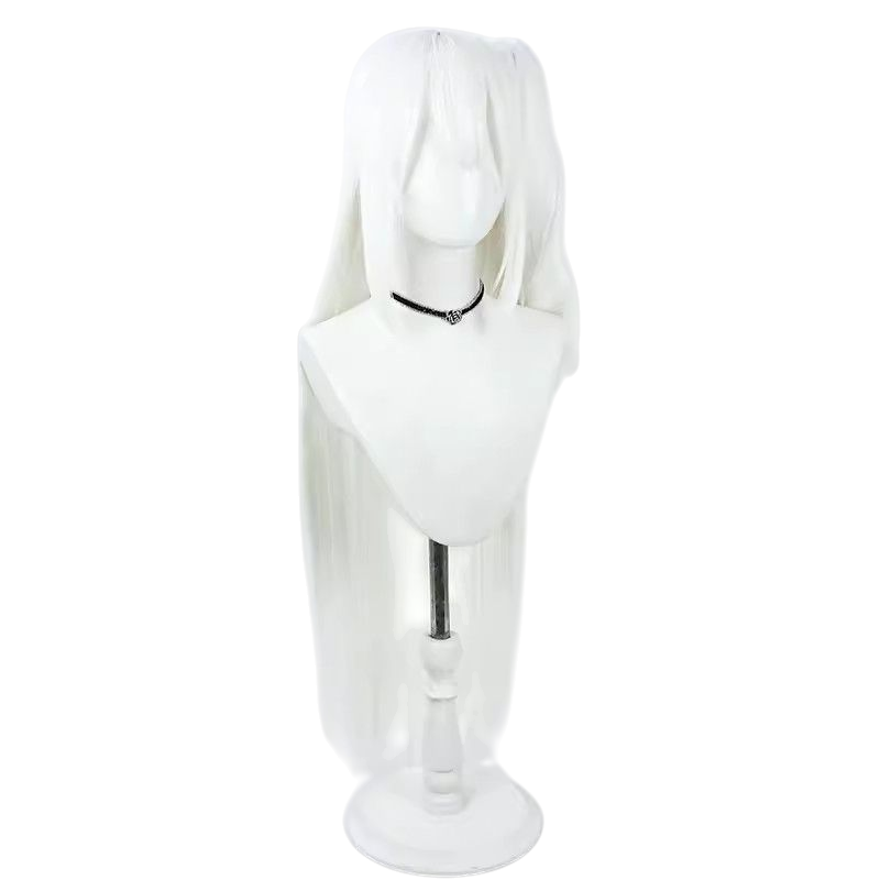Azur Lane Tsukigami Miyako Cosplay Wig - White Long Hair for Blue Archive