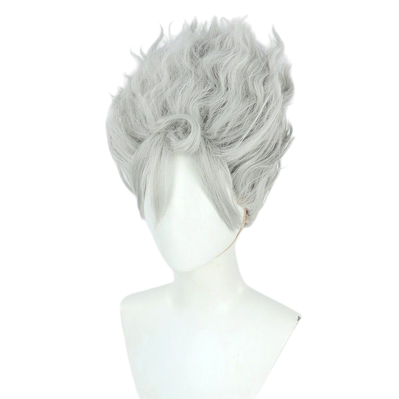 One Piece Gear 5 Luffy Nika Cosplay Wig - Sun God Pink Afro for Straw Hat