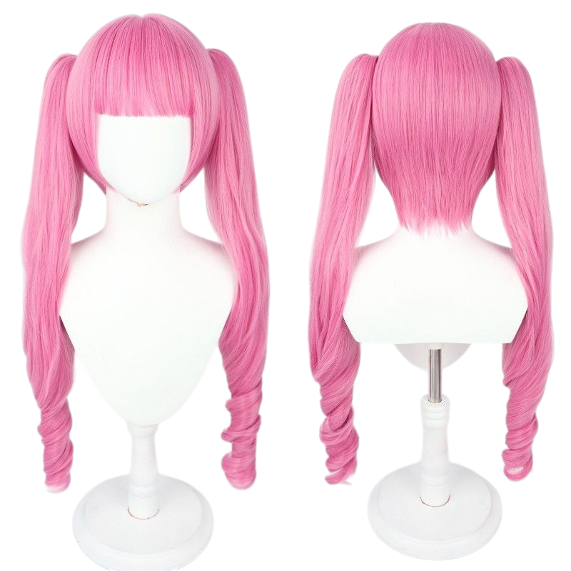One Piece Perona Cosplay Wig - Pink Bob with Silicone Scalp for Ghost Princess