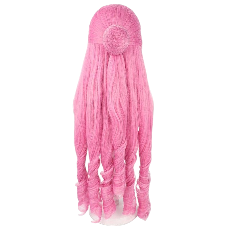 One Piece Perona Cosplay Wig - Pink Bob with Silicone Scalp for Ghost Princess