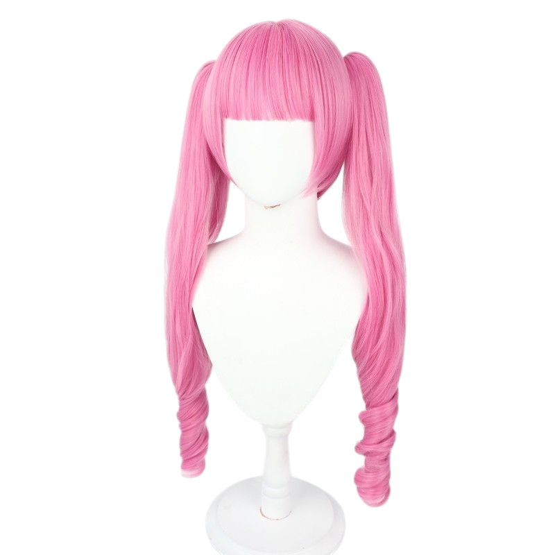 One Piece Perona Cosplay Wig - Pink Bob with Silicone Scalp for Ghost Princess