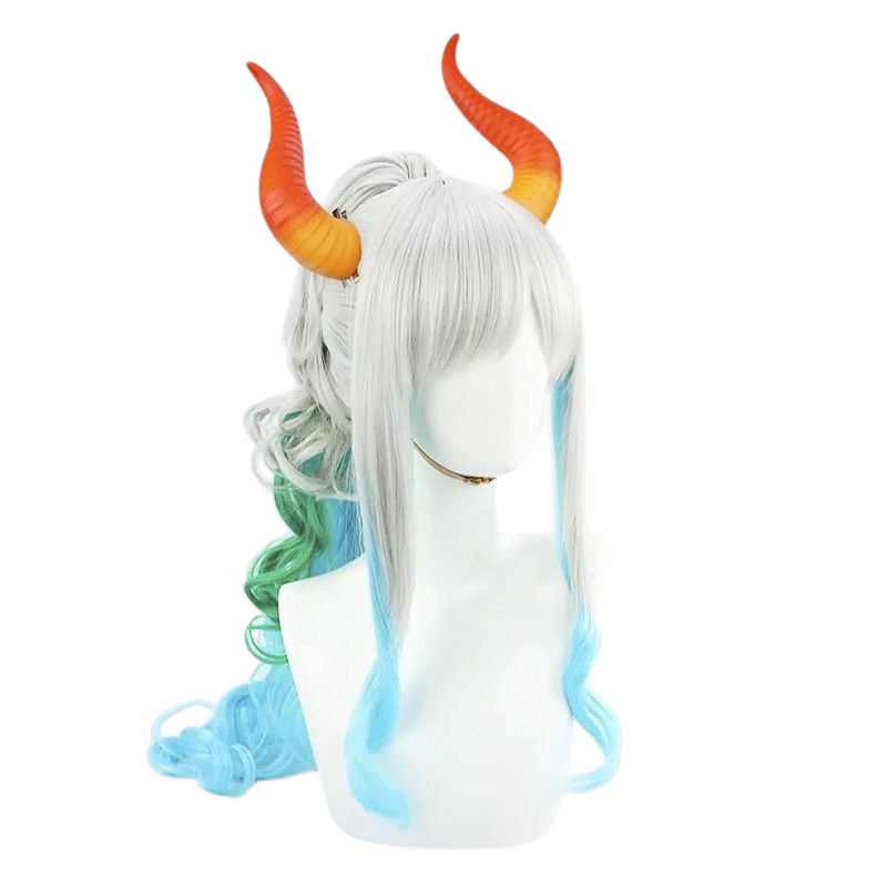 One Piece Yamato Cosplay Wig - Multicolor Gradient for Kaido's Daughter