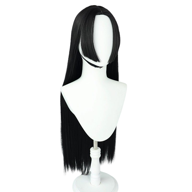 One Piece Boa Hancock Cosplay Wig - Black Silicone Scalp for Pirate Empress
