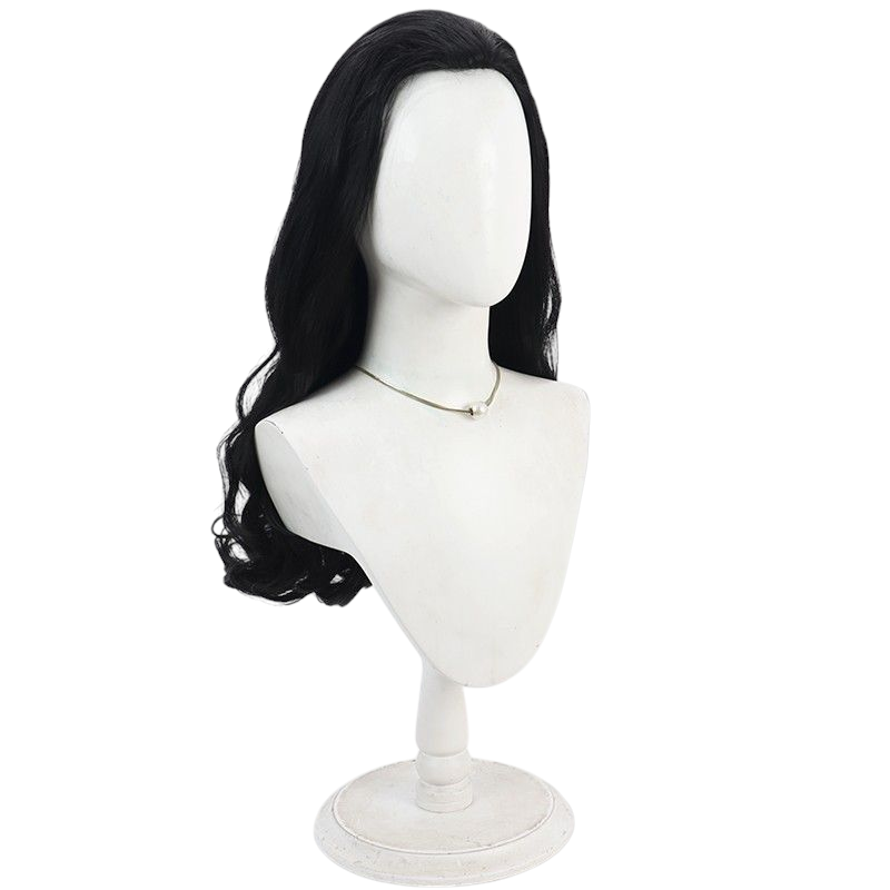 One Piece Rob Lucci Cosplay Wig - Black Backcombed Curly Short Hair for CP9