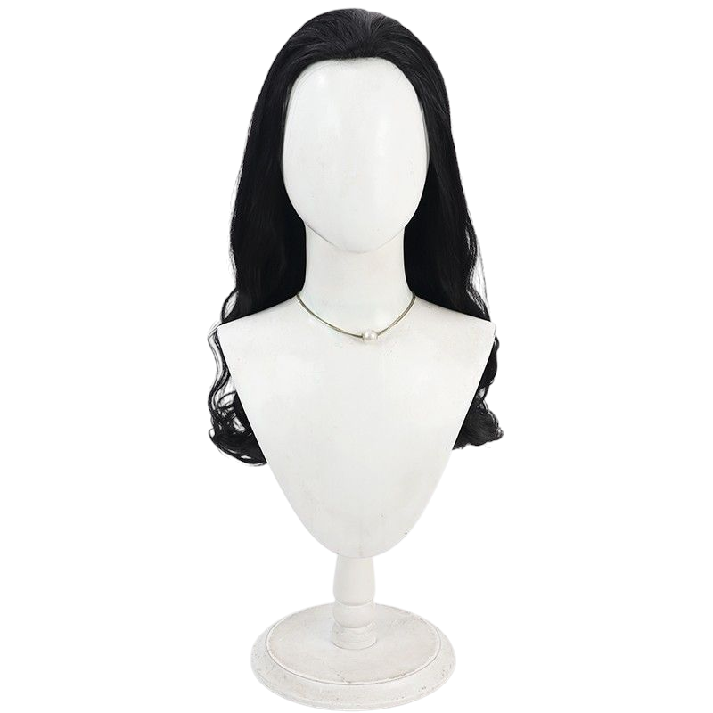 One Piece Rob Lucci Cosplay Wig - Black Backcombed Curly Short Hair for CP9
