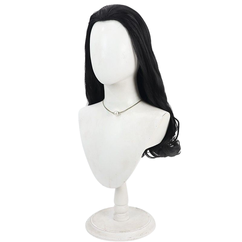 One Piece Rob Lucci Cosplay Wig - Black Backcombed Curly Short Hair for CP9